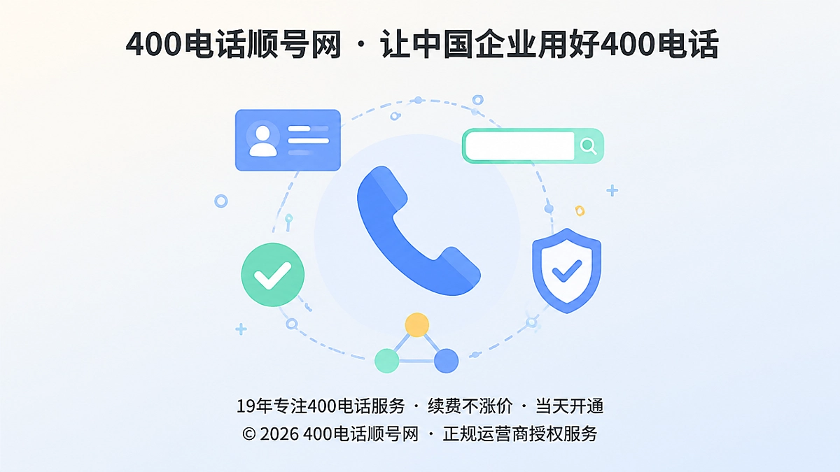 2026年400电话价值呈现：企业服务承诺的固定入口